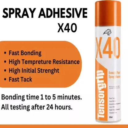 Acoustic Spray Adhesive for Acoustic Foam and Soundproofing Panels
