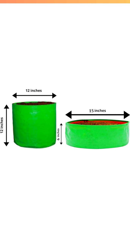 Shop premium HDPE grow bags for vegetables and flowers. Durable, breathable, reusable, and perfect for balcony & terrace gardening.