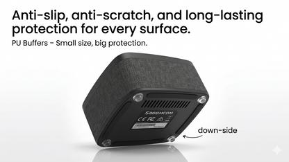 Product with anti-slip, anti-scratch, and long-lasting protection features on a white background.